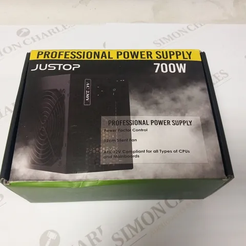 BOXED ATX JUSTOP PROFESSIONAL POWER SUPPLY 700W 