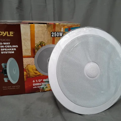 BOXED PYLE PDIC60 2-WAY IN CEILING SPEAKER SYSTEM