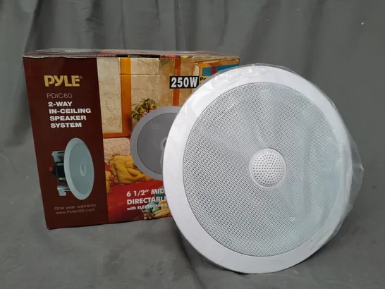 BOXED PYLE PDIC60 2-WAY IN CEILING SPEAKER SYSTEM