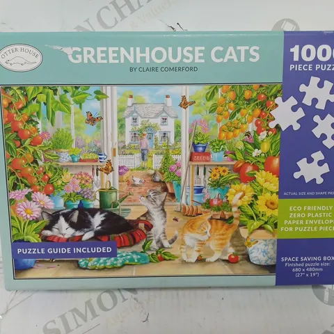 OTTERHOUSE GREEHOUSE CATS 1000 PIECE PUZZLE 