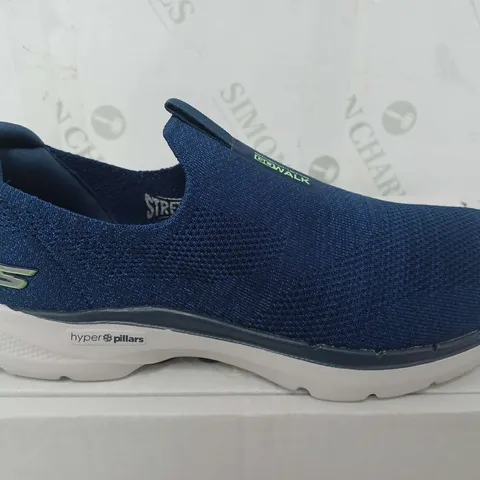 SKETCHERS GO WALK 6 TRAINERS IN NAVY - SIZE UK 6