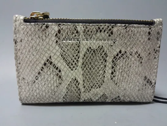 AIMEE KESTENBERG LEATHER WALLET IN ALMOND SNAKE