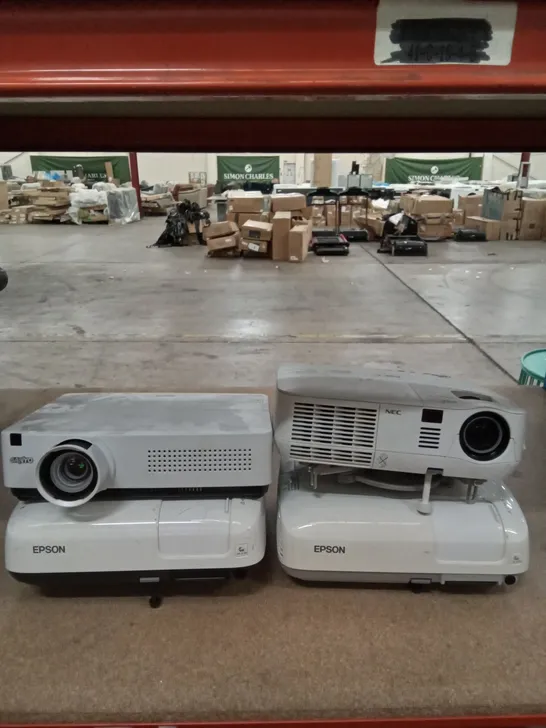 BOX OF 4 PROJECTORS INCLUDING EPSON, SANYO AND NEC