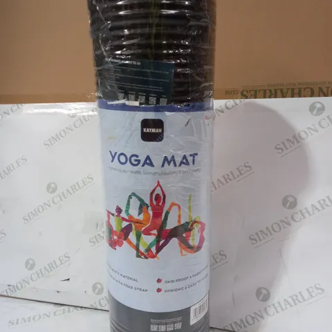 KAYMAN YOGA MAT IN BLACK