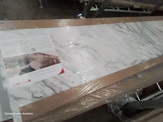 3M WHITE MARBLE EFFECT LAMINATE WORKTOP