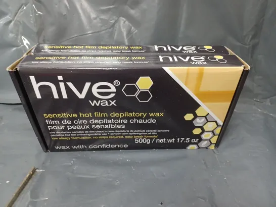 LOT OF 2 HIVE WAS SENSITIVE HOT FILM DEPILATORY WAX