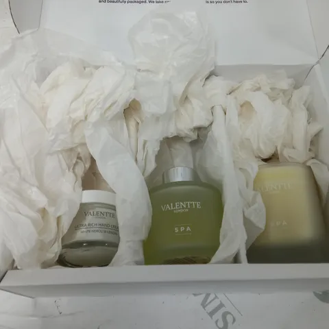 VALENTE 3 PIECE SET TO INCLUDE HAND CREAM, CANDLE, INCENSE