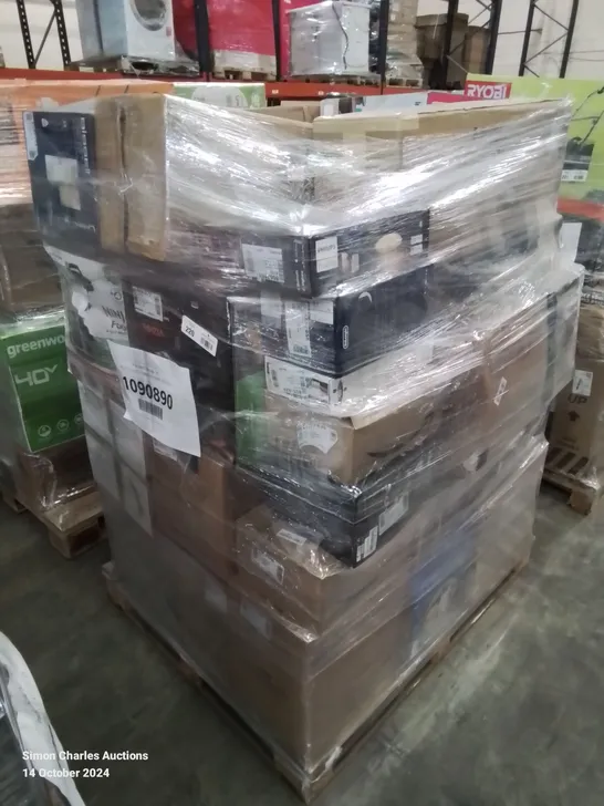 PALLET OF APPROXIMATELY 35 UNPROCESSED RAW RETURN HOUSEHOLD AND ELECTRICAL GOODS TO INCLUDE;