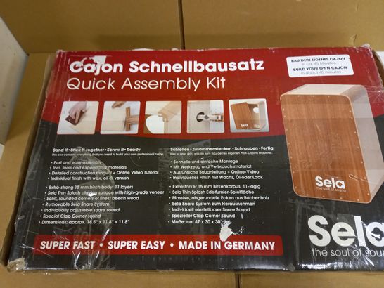 SELA SE 037 CAJON QUICK ASSEMBLY KIT, BROWN