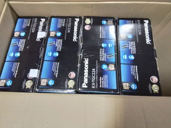 LOT OF 8 BOXED PANASONIC KX-TGC224 4-HANDSET DIGITAL CORDLESS ANSWERING SYSTEM PHONES