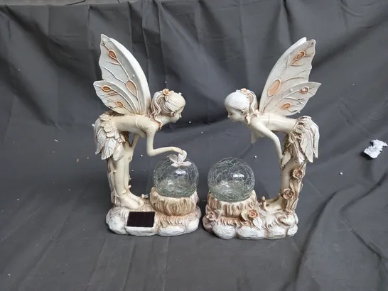 BOXED GARDEN REFLECTIONS SET OF 2 SOLAR FAIRIES