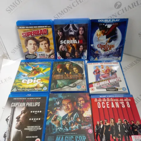 BOX TO CONTAIN APPROX. 20 X ASSORTED DVD'S & BLU-RAY FILMS