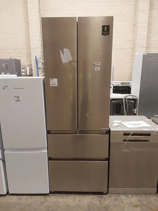 HISENSE AMERICAN STYLE FREESTANDING MULTIDOOR FRIDGE FREEZER IN SILVER, MODEL; RF632N4BCE