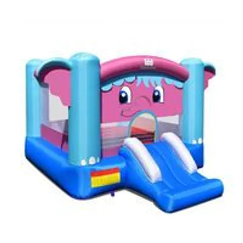 BOXED COSTWAY 3-IN-1 ELEPHANT THEME INFLATABLE CASTLE WITHOUT BLOWER