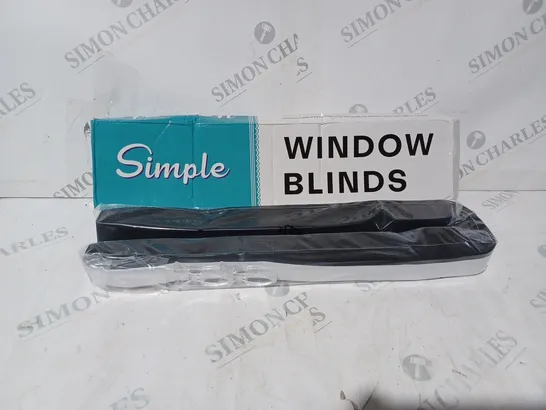 BOXED SIMPLE WINDOW BLINDS IN BLACK 