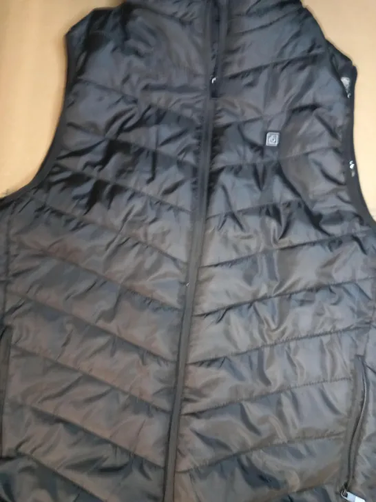 DESIGNER PADDED BODY WARMER VEST IN BLACK SIZE 3XL