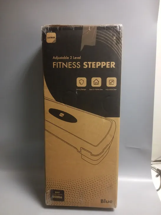 BOXED KAYMAN ADJUSTABLE 2 LEVEL FITNESS STEPPER