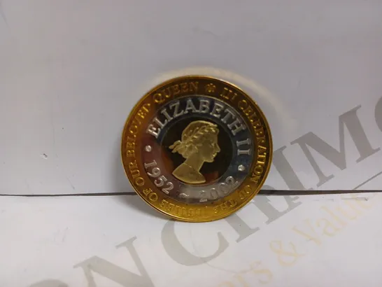 GOLDEN JUBILEE 2002 COLLECTABLE COIN