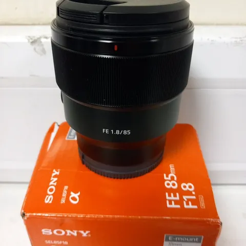 BOXED SONY SEL85F18 FE 85MM F1.8 INTERCHANGEABLE LENS