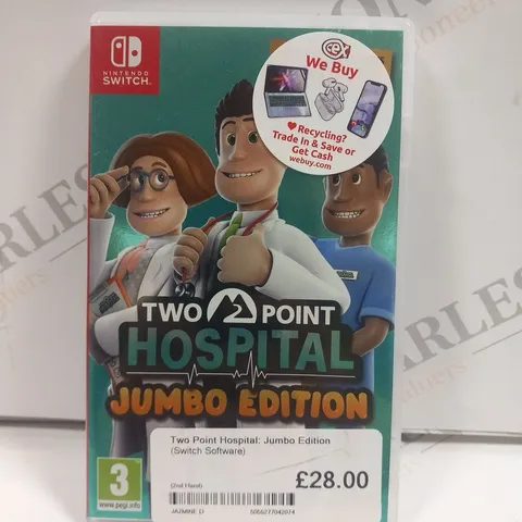 NINTENDO SWITCH TWO POINT HOSPITAL JUMBO EDITION