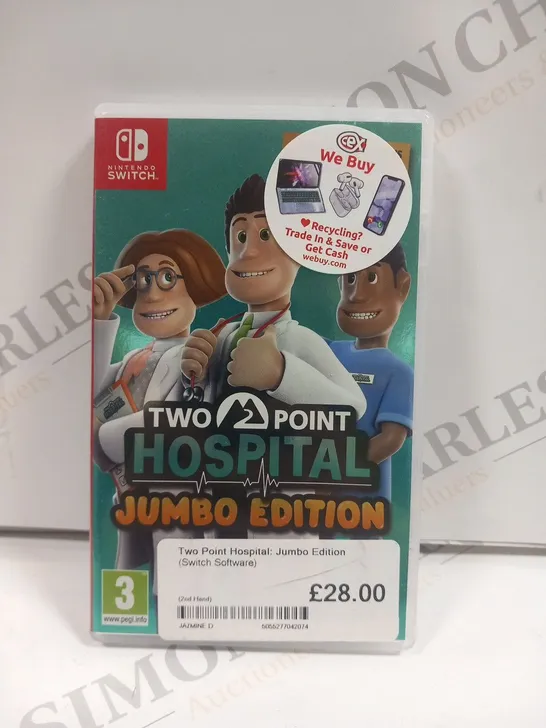 NINTENDO SWITCH TWO POINT HOSPITAL JUMBO EDITION