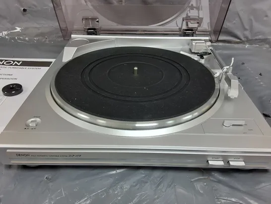 DENON DP-29F FULLY AUTOMATIC TURNTABLE SYSTEM