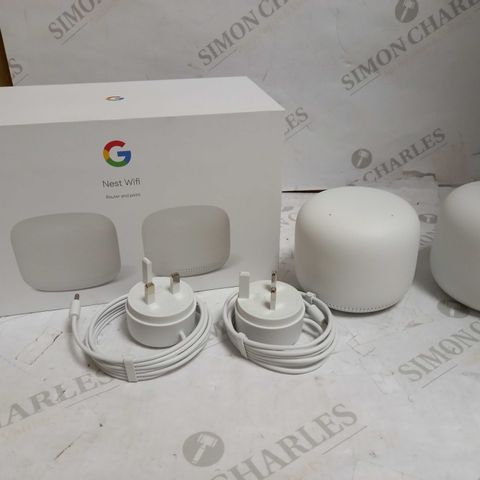GOOGLE NEST WIFI ROUTER AND POINT GA00822-GB