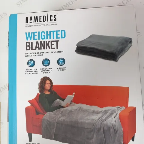 BOXED HOMEDICS WEIGHTED BLANKET HCB-W60-GY