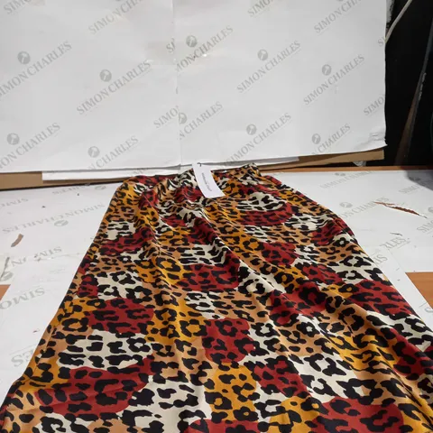 LITTLE MISTRESS LEOPARD PRINT MID SKIRT SIZE 8