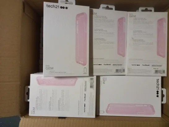 LOT OF APPROXIMATELY 79 BRAND NEW BOXED TECH 21 EVO GEM CASE WITH 9.9FT 3-LAYER DROP PROTECTION FOR IPHONE X T21-5902 ROSE