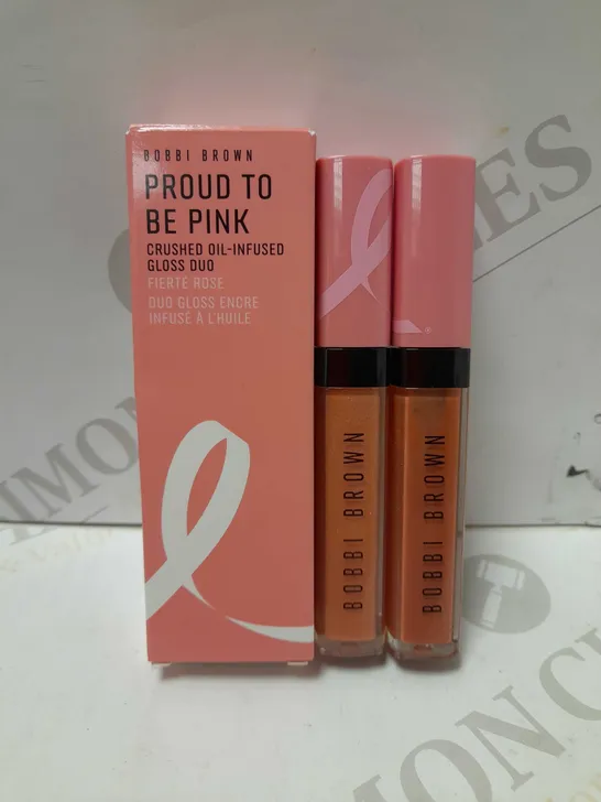 BOBBI BROWN PROUD TO BE PINK CRUSHED OIL-INFUSED GLOSS DUO