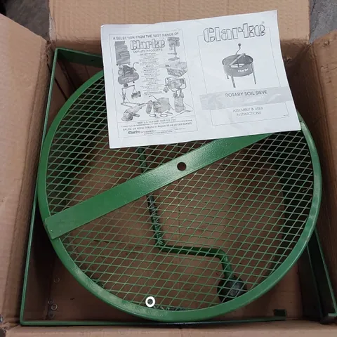 BOXED CLARKE ROTARY SOIL SIEVE