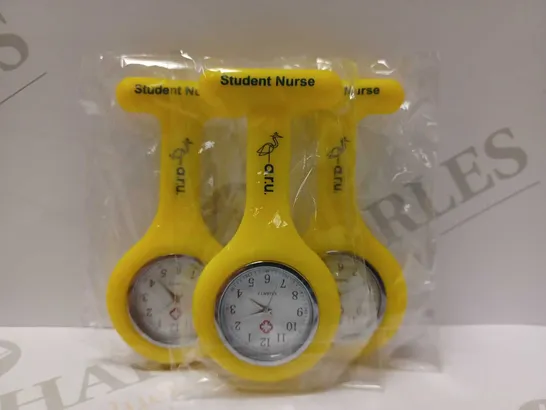 LOT OF APPROX 12 YELLOW STUDENT NURSE POCKET WATCHES 