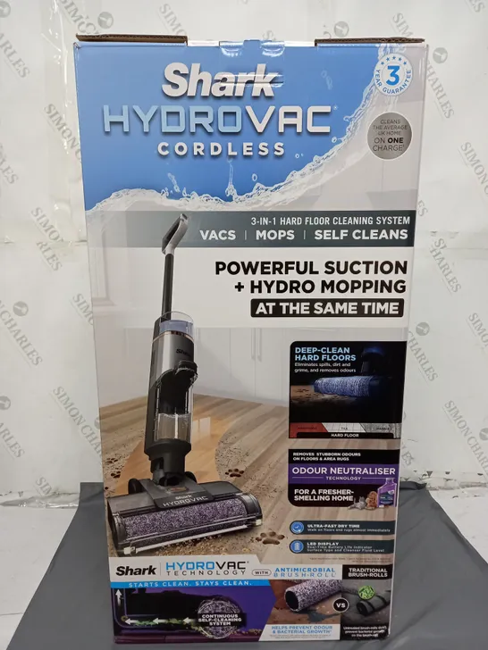 SHARK CORDLESS HYDROVAC 3-IN-1 HARD FLOOR CLEANING SYSTEM WD210UK 