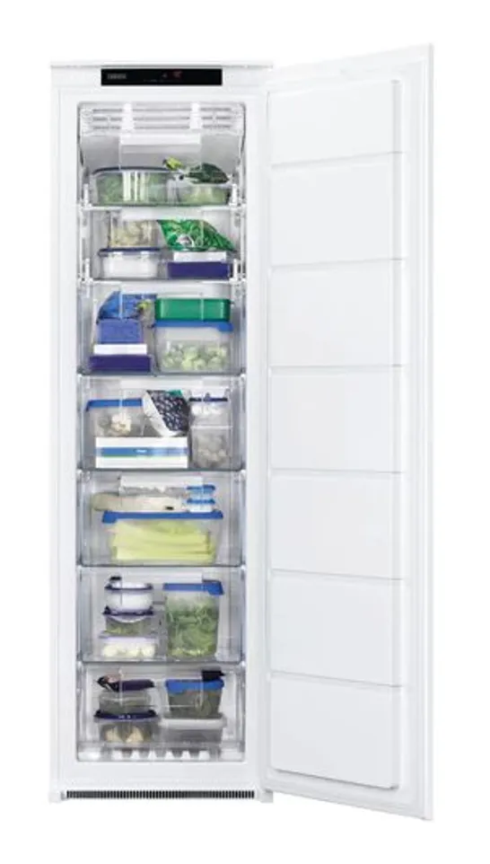 ZANUSSI SERIES 40 INTEGRATED TALL FREEZER 204L Model ZUNN18FS1 RRP £775