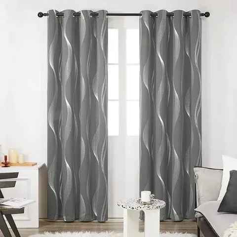 BAGGED PREWETT SUPER SOFT EYELET ROOM DARKENING CURTAINS 