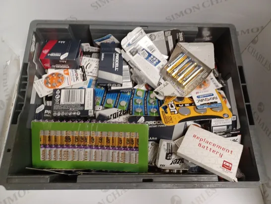 BOX OF APPROX 20 ASSORTED BATTERIES