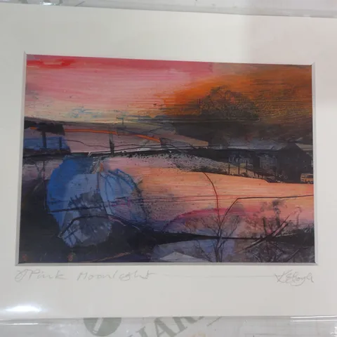 KATE BOYCE SIGNED ARTWORK - PINK MOON