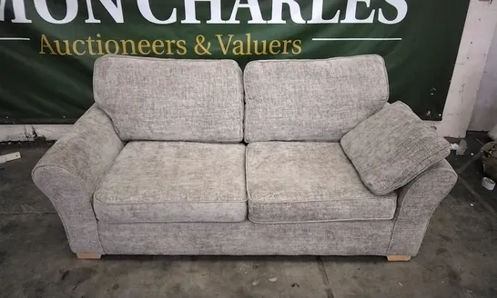 QUALITY DESIGNER GREY FABRIC 2 SEATER SOFA 