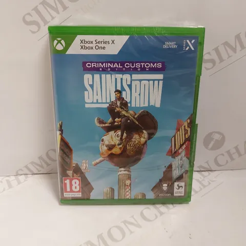 SEALED XBOX ONE/SERIES X SAINTS ROW CRIMINAL CUSTOMS EDITION