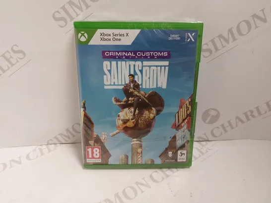 SEALED XBOX ONE/SERIES X SAINTS ROW CRIMINAL CUSTOMS EDITION