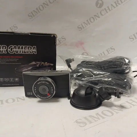 BOXED  CAR CAMERA DRIVING VIDEO RECORDER FRONT AND REAR  BLACK