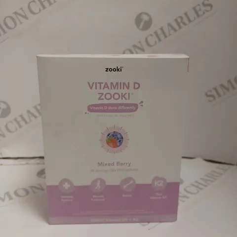 BOXED (30 SACHETS) ZOOKI VITAMIN D FOOD SUPPLEMENT - MIXED BERRY