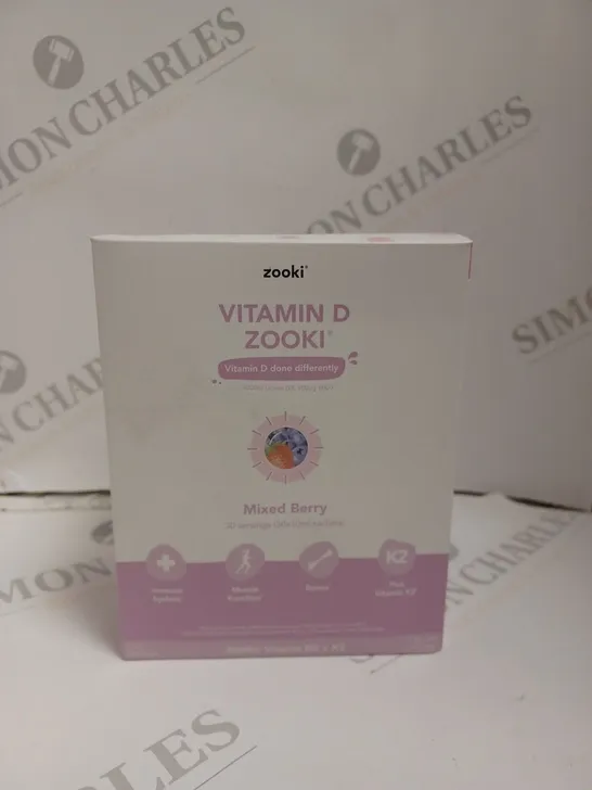 BOXED (30 SACHETS) ZOOKI VITAMIN D FOOD SUPPLEMENT - MIXED BERRY