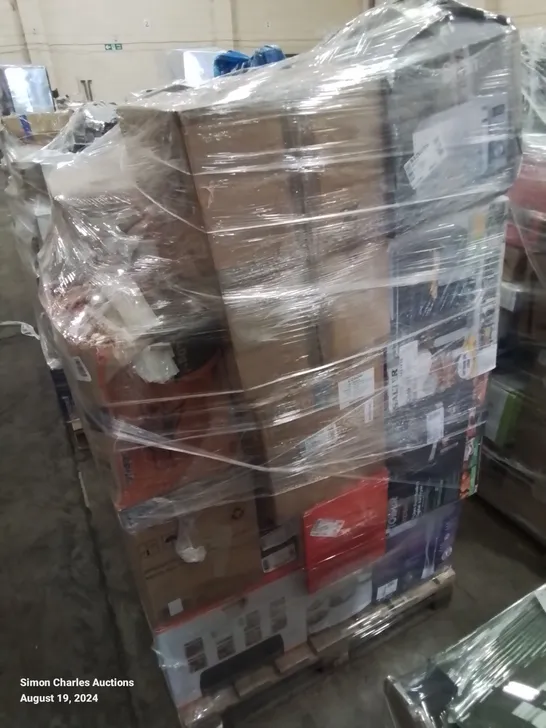 PALLET OF APPROXIMATELY 30 UNPROCESSED RAW RETURN HOUSEHOLD AND ELECTRICAL GOODS TO INCLUDE;