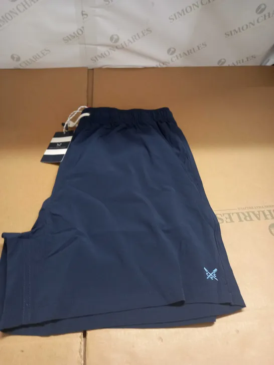 CREW CLOTHING COMPANY NAVY BLUE SWIMMING SHORTS SIZE L