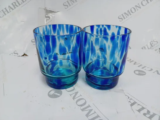 BOX OF TWO &K TORTOISE GLASSES BLUE