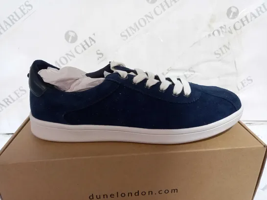 BOXED PAIR OF DUNE LONDON SHOES NAVY