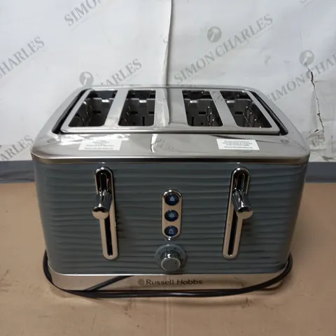 BOXED RUSSELL HOBBS GREY 4 SLICE TOASTER 