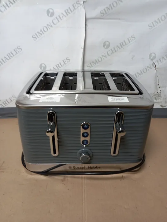 BOXED RUSSELL HOBBS GREY 4 SLICE TOASTER 